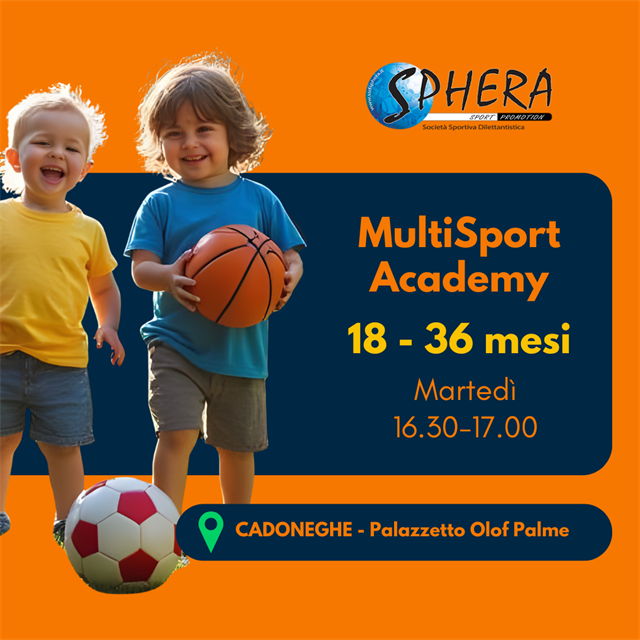 MultiSport Academy dai 18 ai 36 mesi