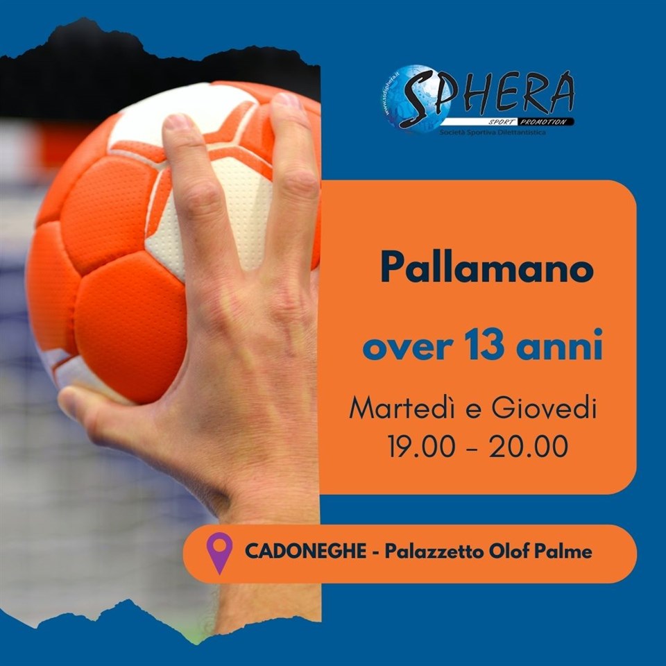 Pallamano dai 13 anni