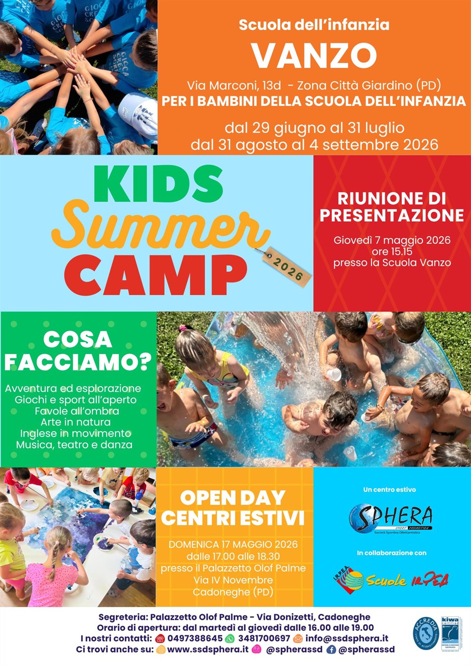 KIDS SUMMER CAMP - dai 3 ai 6 anni