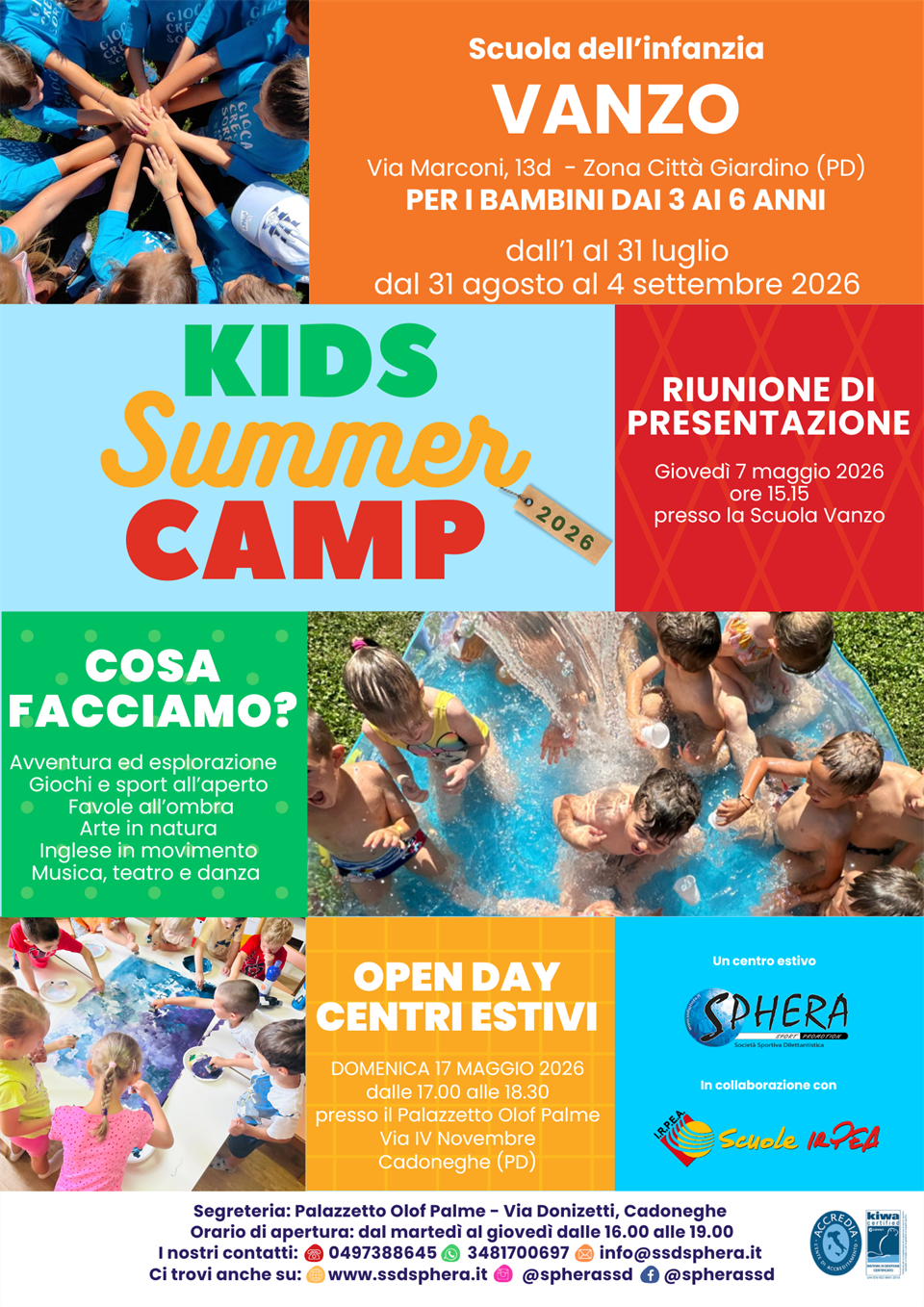 KIDS SUMMER CAMP - dai 3 ai 6 anni