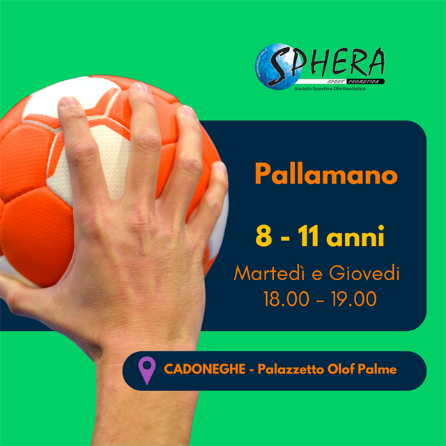 Pallamano dai 9 ai 12 anni