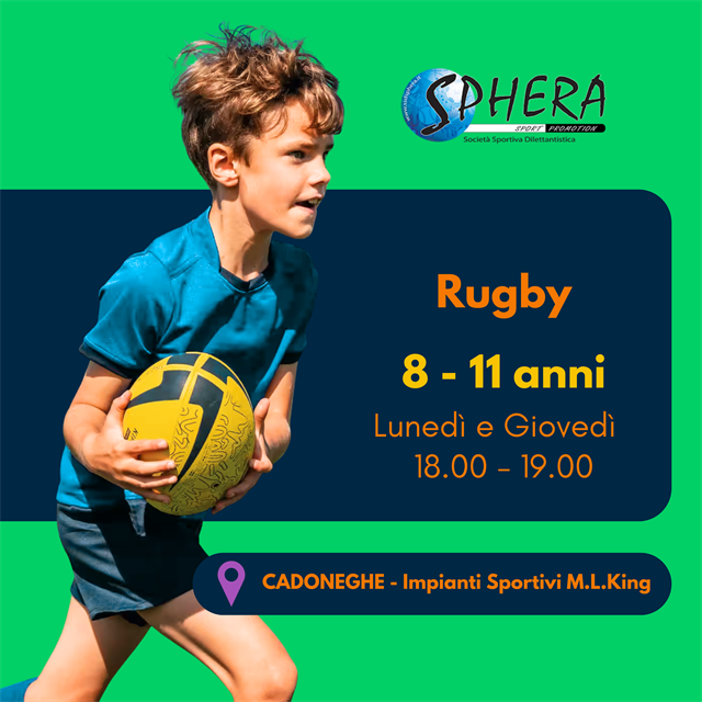 Rugby dagli 8 agli 11 anni