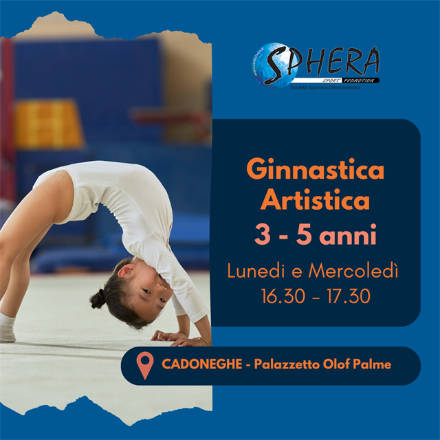 Ginnastica Artistica dai 3 ai 5 anni